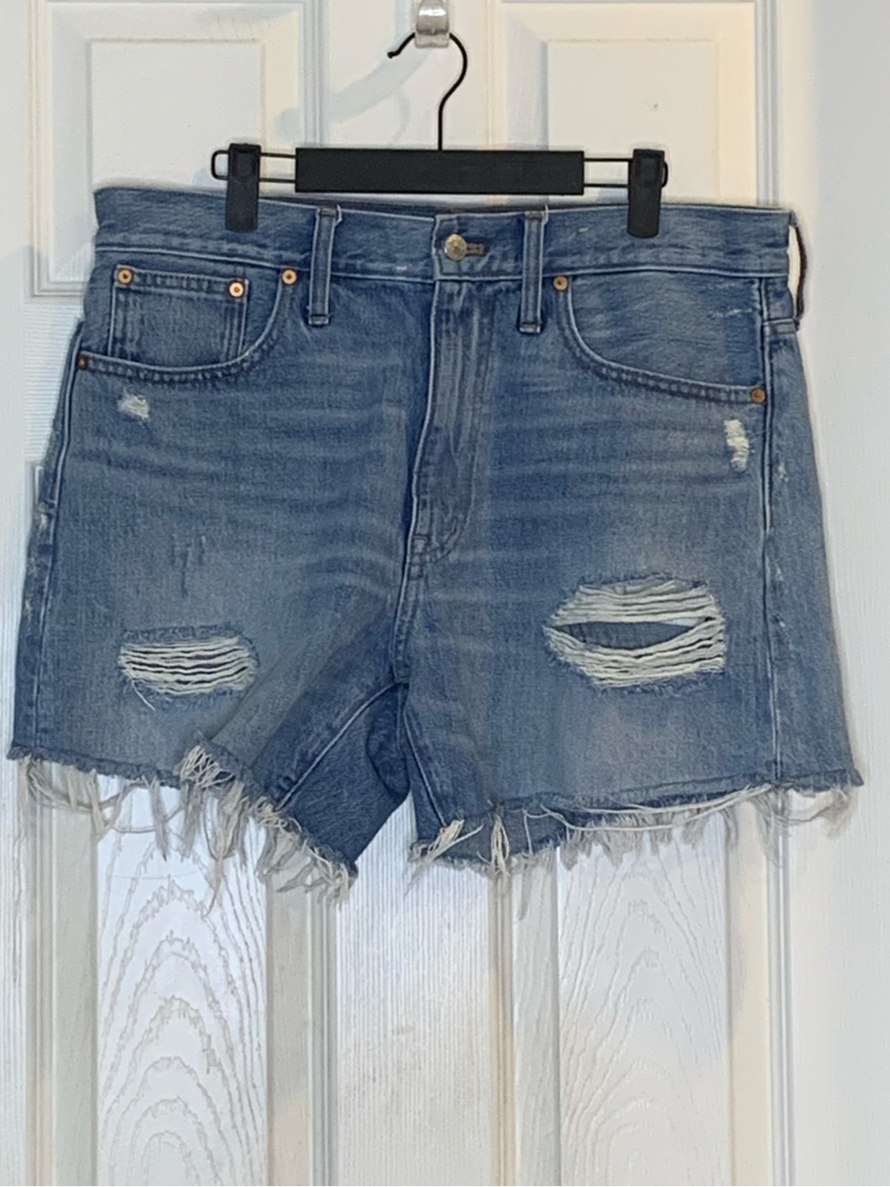 Madewell Relaxed Mid-Length Denim Shorts Size 30
